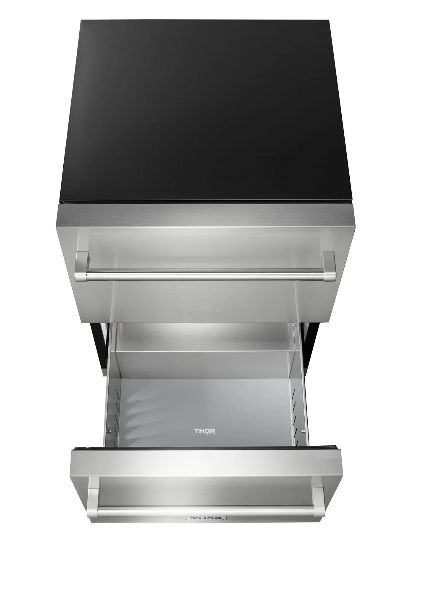 Thor Kitchen 2-Piece Appliance Package - 24-Inch Double Drawer Refrigerator and Freezer Drawer in Stainless Steel