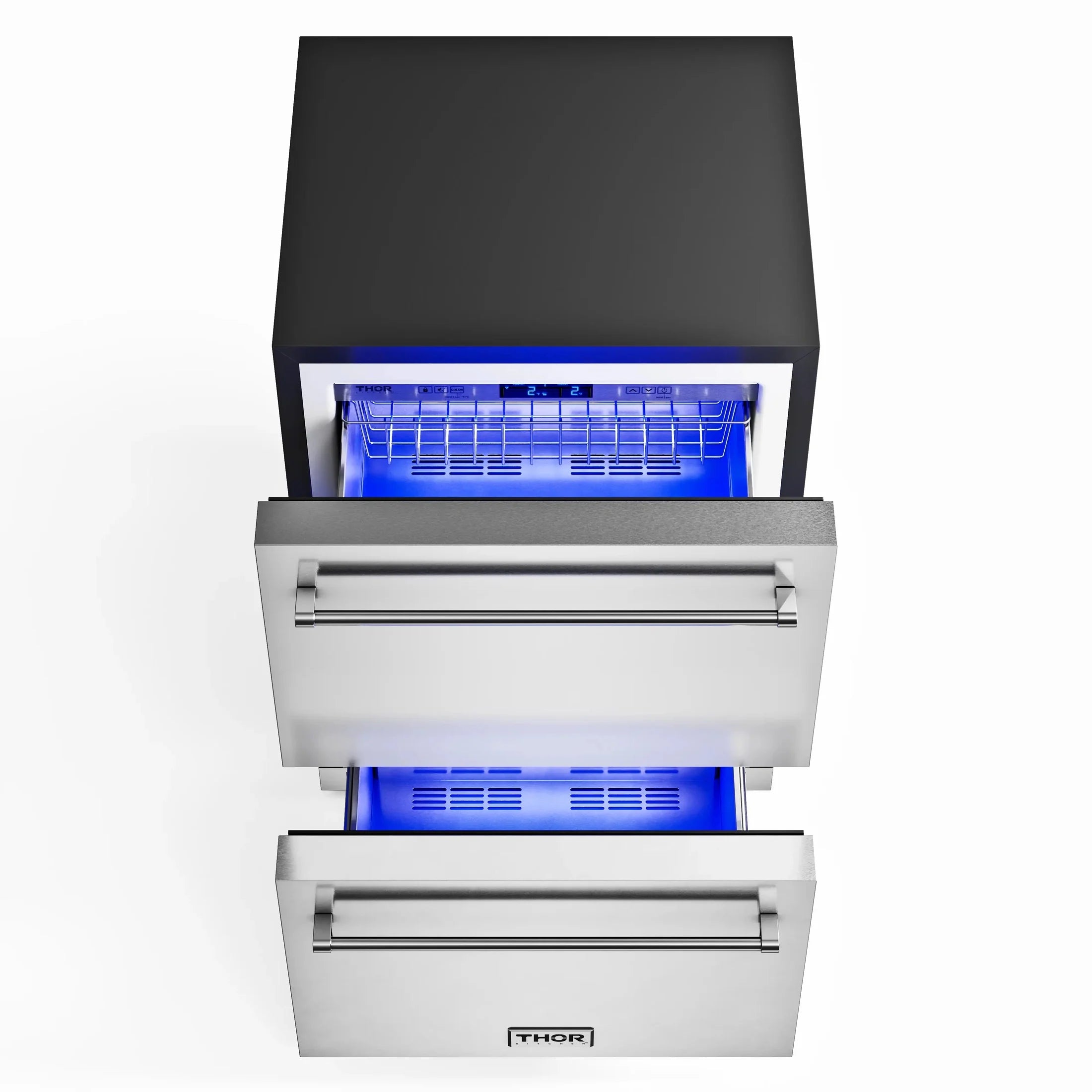 Thor Kitchen 24-Inch Indoor Outdoor Freezer Drawer in Stainless Steel TRZ24U