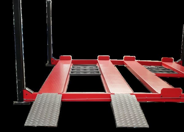 Triumph NSS9000 Four Post Car Lift Front Side View








