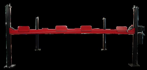 Triumph NSS9000 Four Post Car Lift Side Profile View