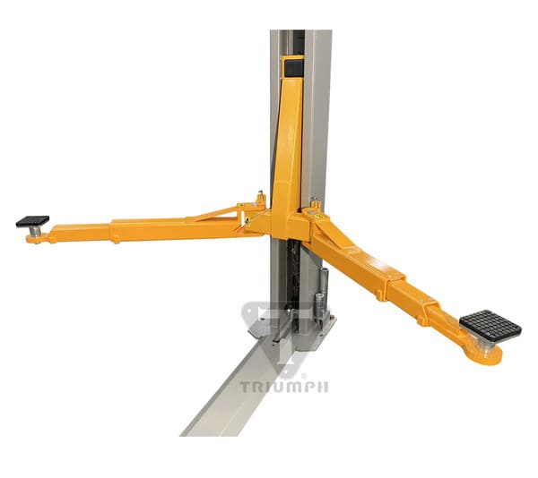 Triumph NT-11 11,000 lb Two Post Auto Lift lifting arms with adjustable multi-stage design for various vehicle sizes