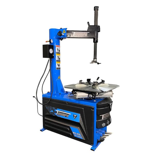Left Side View of Triumph NTC-950 Tire Changer – Heavy-Duty Tire Machine for Auto Shops