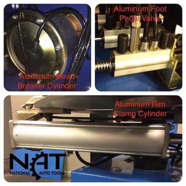 Triumph NTC-950 Tire Changer Aluminum Cylinders – Durable and Lightweight Construction