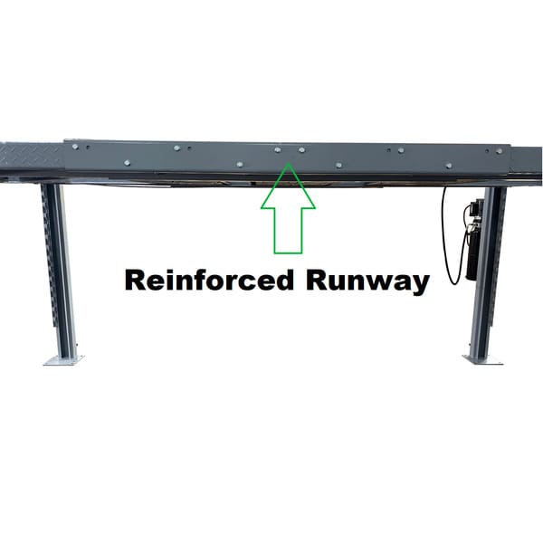 Triumph X1 Easy Park Car Lift with reinforced runway for extra durability

