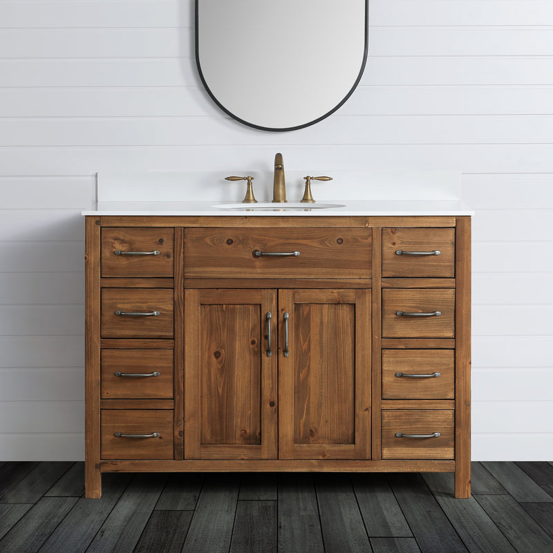 Design Element Bryson 48" Vanity Base Only - WalnuDEC4002-B-CBt