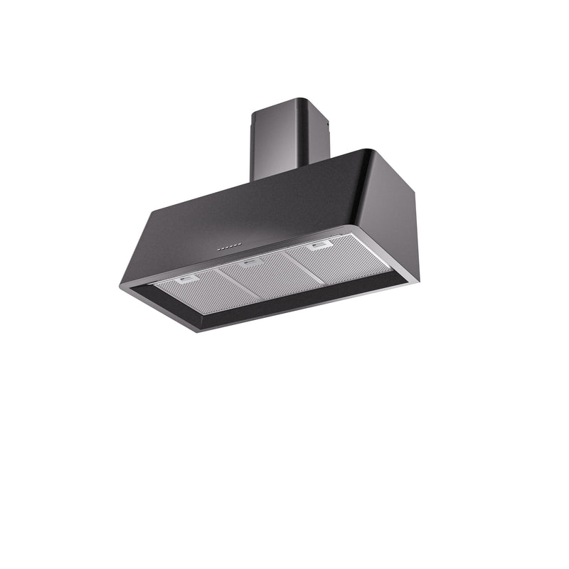 ILVE Nostalgie 36 Inch Burgundy Wall Mount Convertible Range Hood - UAG36