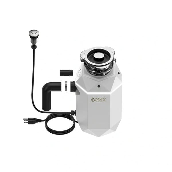 FORNO Acqua BrightDiamond 3/4HP Super Quiet Garbage Disposal Corded with Motion Sensor Cabinet Light & Pre-Wired Air Switch