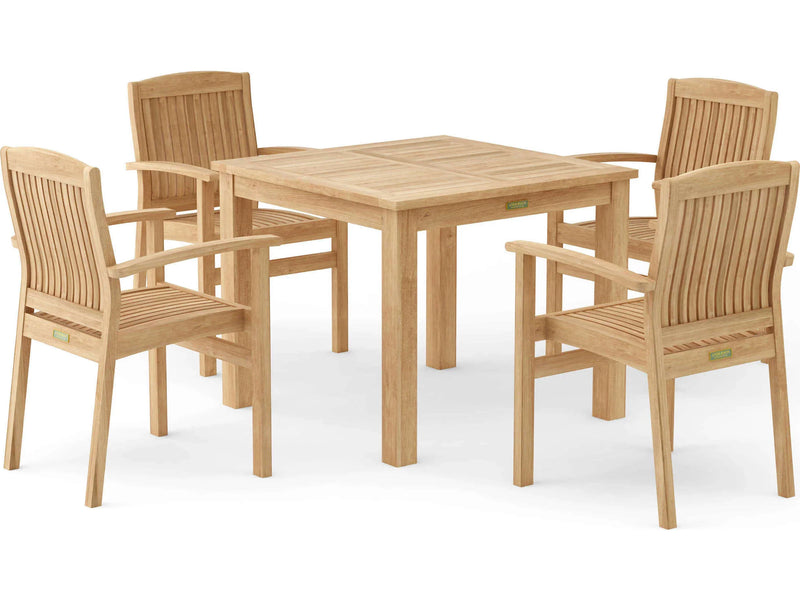 Anderson Teak 5-pc Bistro Table Set - SET-21