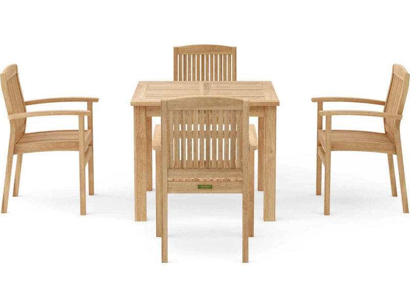 Anderson Teak 5-pc Bistro Table Set - SET-21