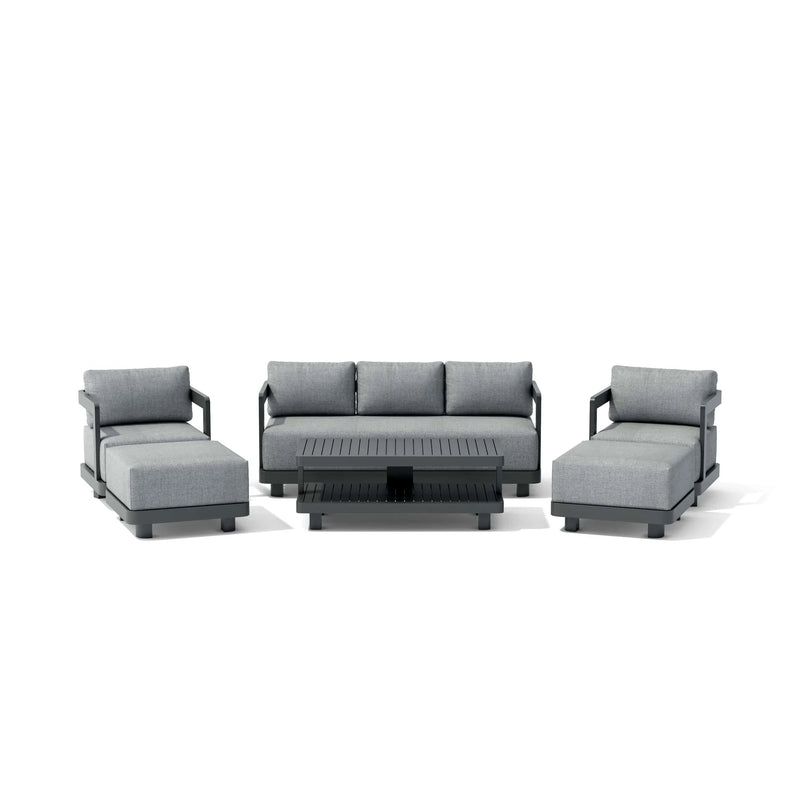 Anderson Teak 6-PC Granada Aluminum Deep Seating Set - SET-903-AL