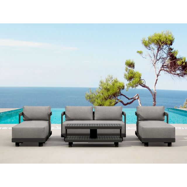 Anderson Teak 6-pc Granada Aluminum Deep Seating Set - SET-902-AL