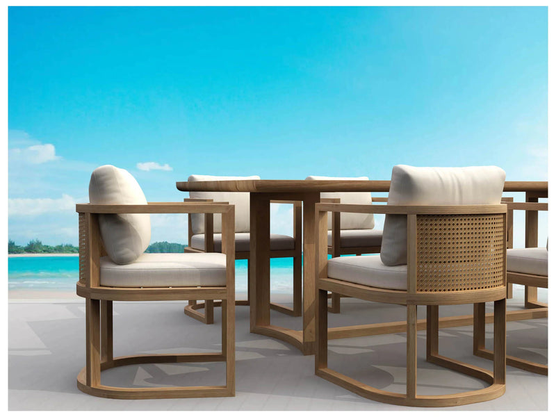 Anderson Teak 7-pc Junus Outdoor Dining Set - SET-223