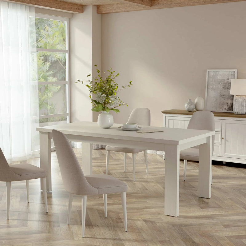 Anderson Teak Brentford Dining Table White - TB-BW-19090