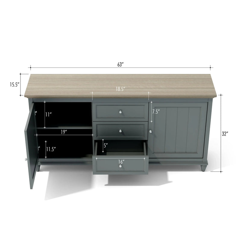 Anderson Teak Chenon Sideboard Grey/Brown - SB-CG-6316