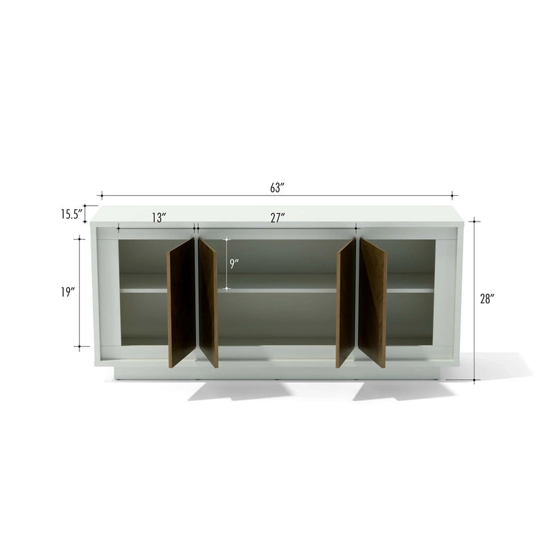 Anderson Teak Paraggi Sideboard White/Mahogany - SB-PB-6316