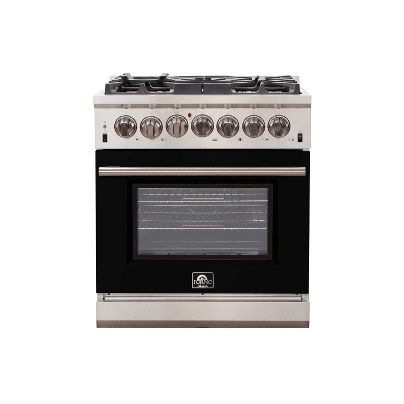 FORNO Capriasca - Titanium Professional 30" Freestanding Colored Door Gas Range FFSGS6260-30WHT