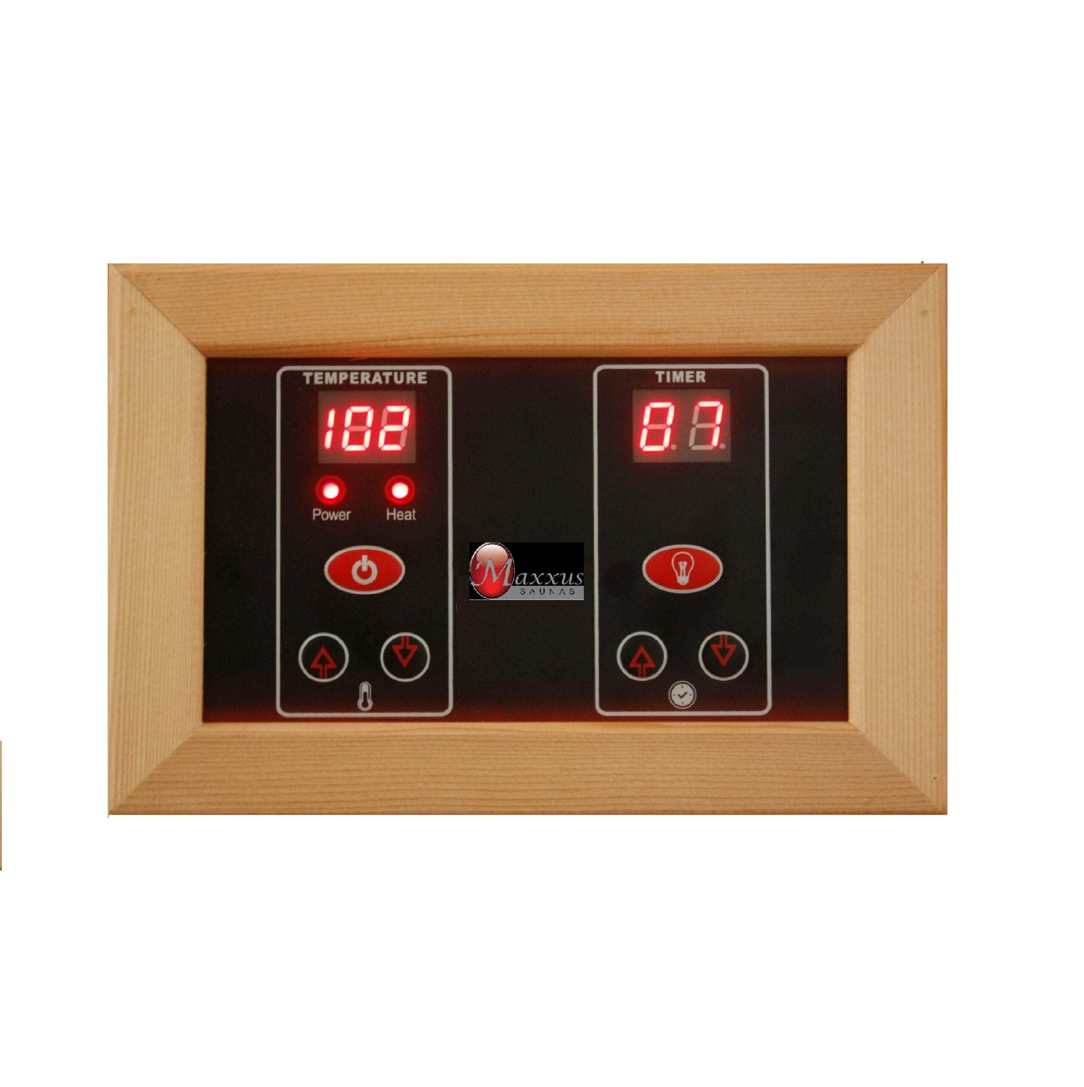 Golden Designs Maxxus 3-Person Corner Near Zero EMF Under 2MG FAR Infrared Sauna Canadian Hemlock - MX-K356-01-ZF
