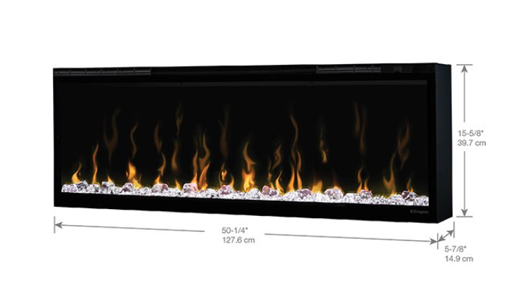 Dimplex IgniteXL 50 Inch Linear Recessed Built-In Electric Fireplace