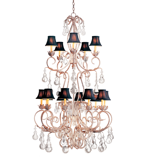 Meyda 42" Wide Alexandria 15 Light Two Tier Chandelier- 120319