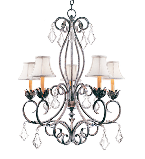 Meyda 28" Wide Felicia 5 Light Chandelier- 120311