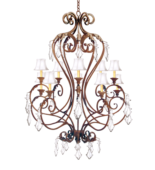 Meyda 42" Wide Josephine 10 Light Chandelier- 118198