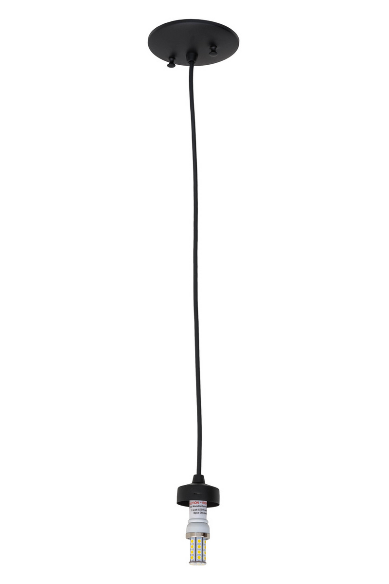 Meyda  5"W Black 1 LT LED Pendant Hardware- 157304