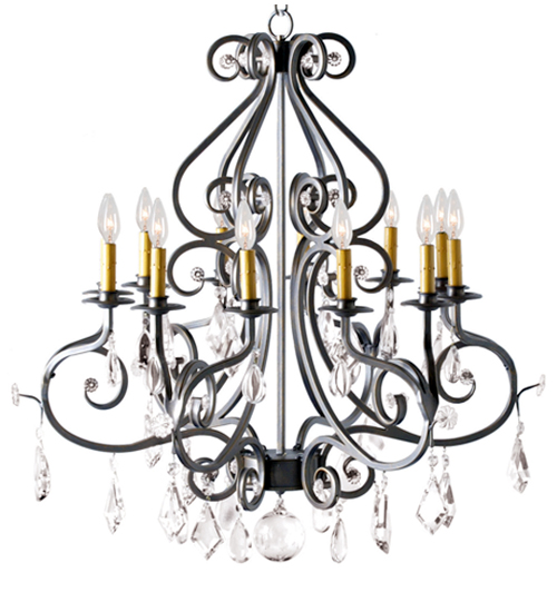 Meyda 32" Wide Gia 12 Light Chandelier- 117525