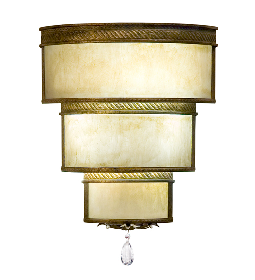 Meyda 18" Wide Rope Trimmed Cilindro Wall Sconce- 117540