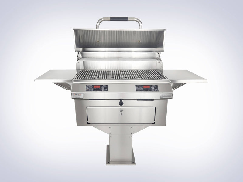 Electri-Chef Ruby 32″ Dual Pedestal-Base Outdoor Electric Grill - 4400-EC-448-PB-D-32