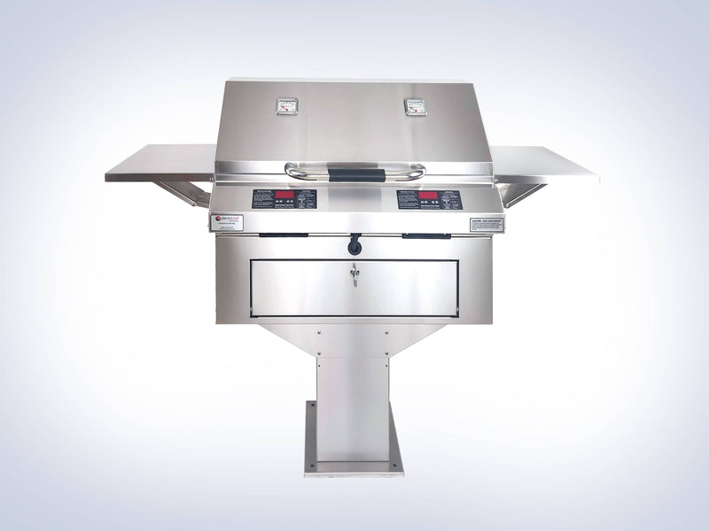 Electri-Chef Ruby 32″ Dual Pedestal-Base Outdoor Electric Grill - 4400-EC-448-PB-D-32