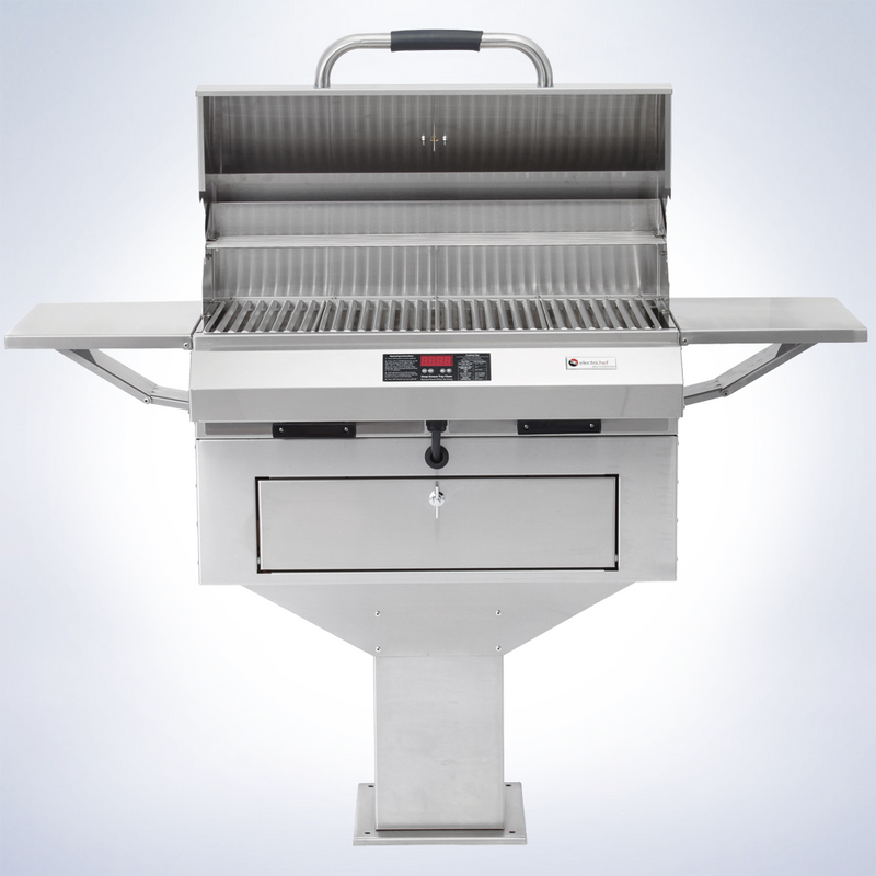 Electri-Chef Ruby 32″ Pedestal-Base Outdoor Electric Grill - 4400-EC-448-PB-S-32