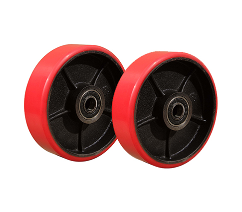 EOSLIFT Standard Replacement Pallet Jack Steering Wheel Set, 7 in Diameter x 2 in Hub Length x 20 mm ID