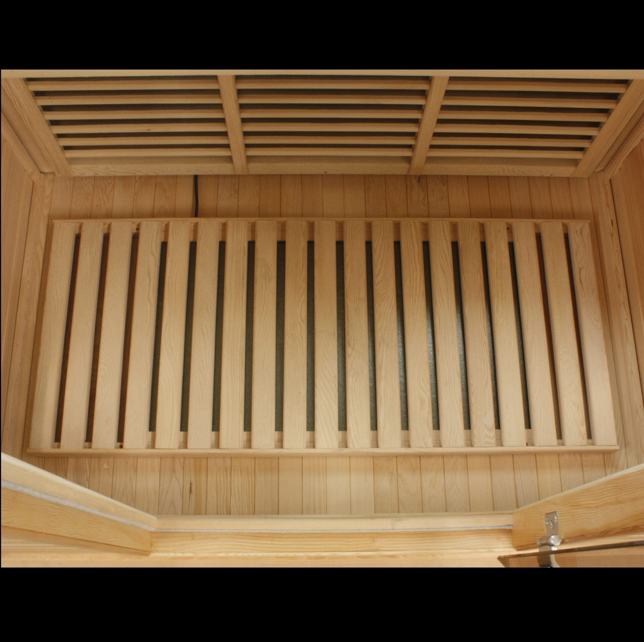 Golden Designs Maxxus 3-Person Corner Near Zero EMF Under 2MG FAR Infrared Sauna Canadian Hemlock - MX-K356-01-ZF