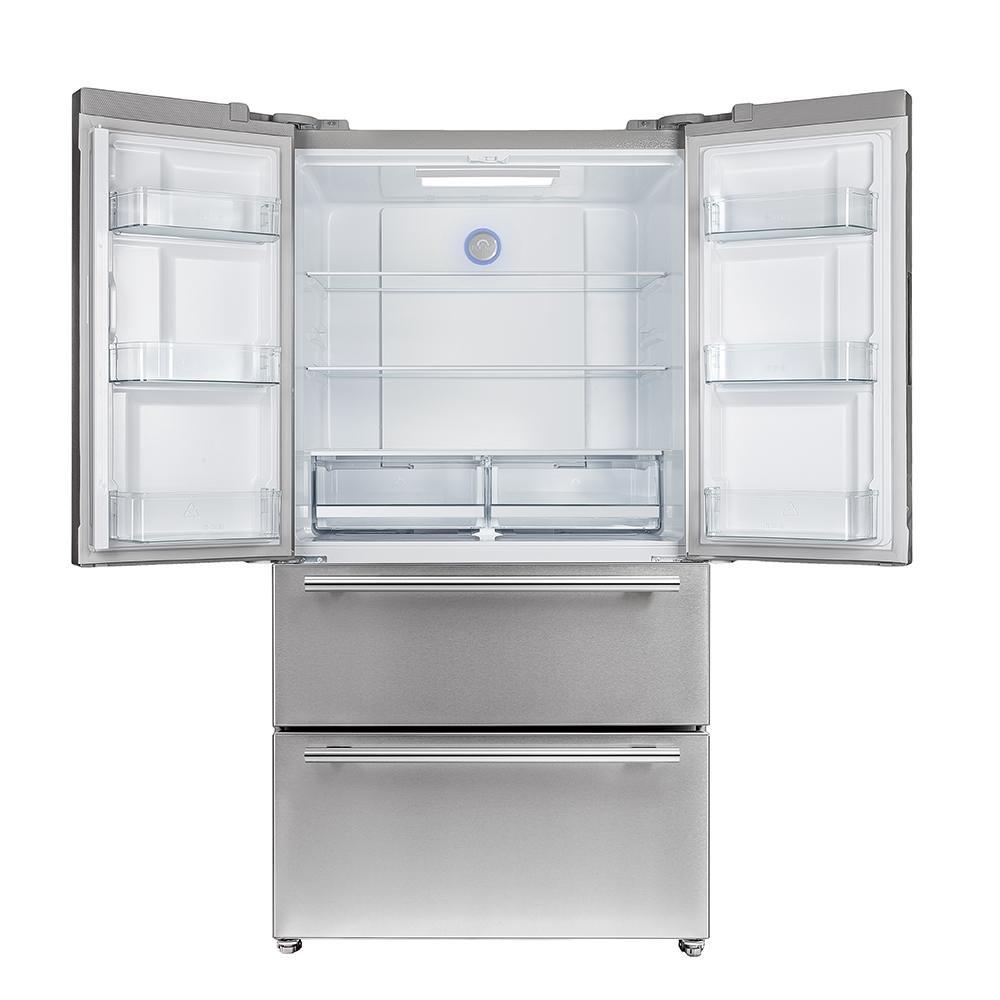 FORNO Gallipoli 36" French Door Refrigerator 19 cu.ft with Built-in Style Grille Trim Kit - FFRBI1820-40SG
