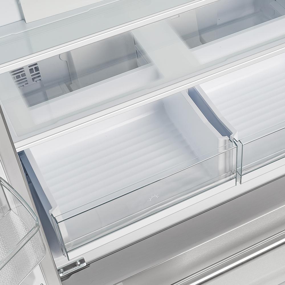 FORNO Gallipoli 36 Inch French Door Refrigerator 19 cu.ft - FFRBI1820-36SB