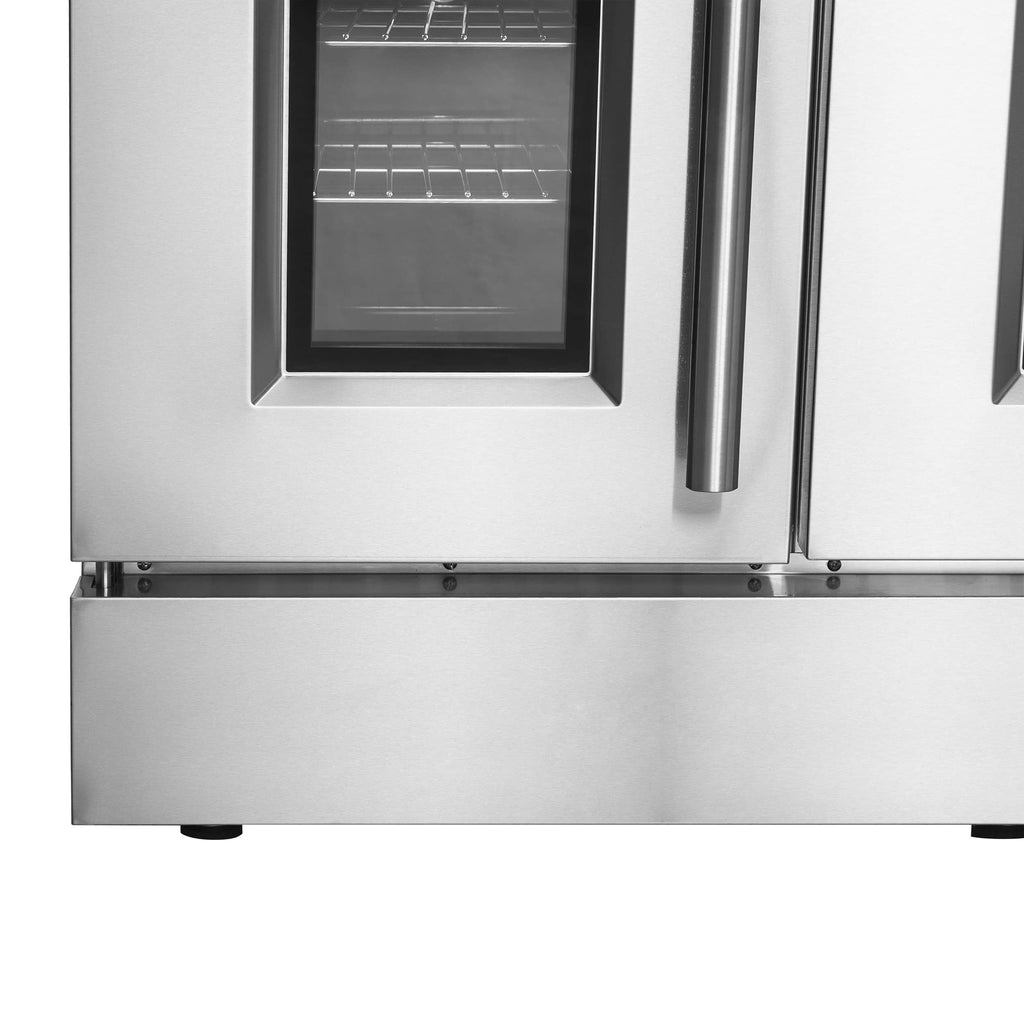 Forno 48-Inch Galiano Gas Range with 8 Gas Burners, 107,000 BTUs, & French Door Gas Oven in Stainless Steel FFSGS6444-48