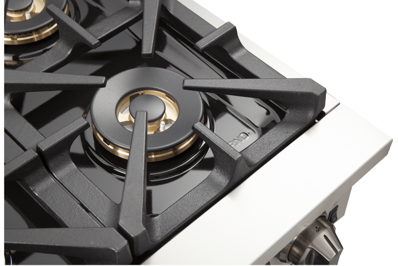 FORNO Capriasca - Titanium Professional 36" Freestanding Colored Door Gas Range FFSGS6260-36 - PrimeFair