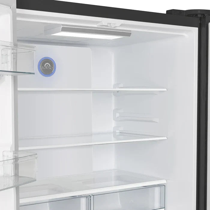 FORNO Espresso Moena 36-inch French Door Refrigerator in Black, 19.2 Cu.ft 
