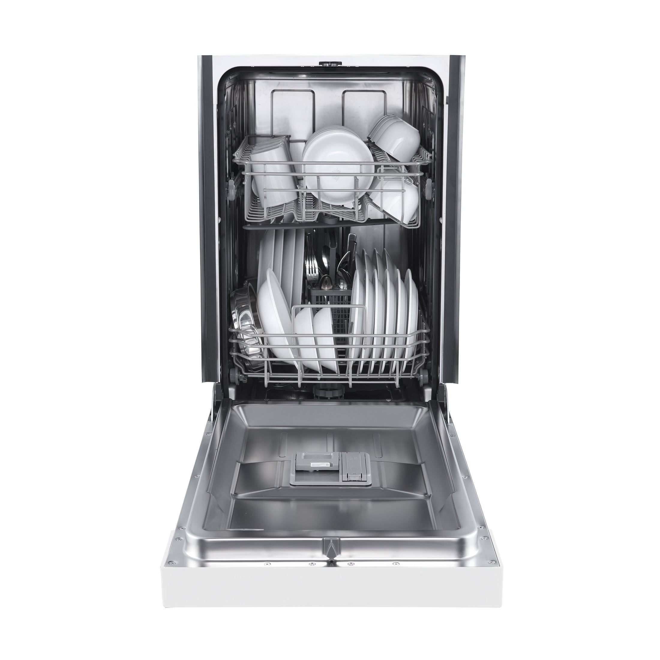 FORNO Espresso Polo 18" Built-in Dishwasher in White, FDWBI8041-18WHT
