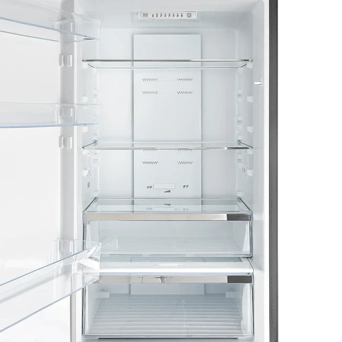 Forno Guardia 23.4-Inch 10.8 cu.ft. Bottom Freezer Left Swing Door Refrigerator in Stainless Steel