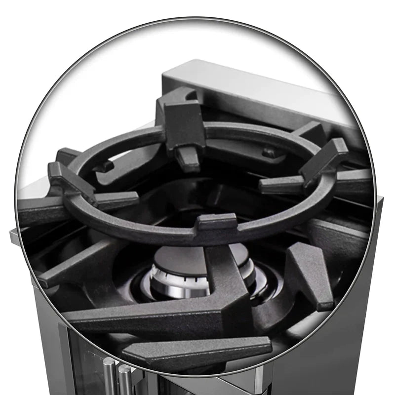 FORNO Massimo 30-Inch Freestanding French Door Gas Range in Stainless Steel - FFSGS6439-30