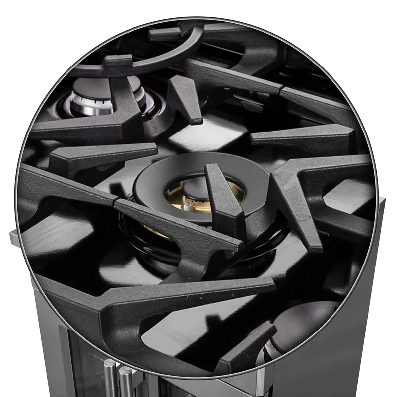 FORNO Massimo 30-Inch Freestanding French Door Gas Range in Stainless Steel - FFSGS6439-30