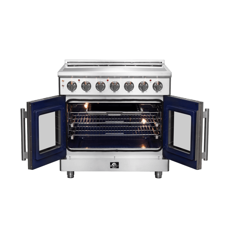 FORNO Massimo 36" Freestanding French Door Electric Range - FFSEL6955-36
