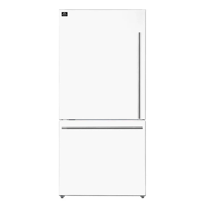 FORNO Milano Espresso 31-Inch 17.2 cu. ft. Bottom Freezer Door Refrigerator