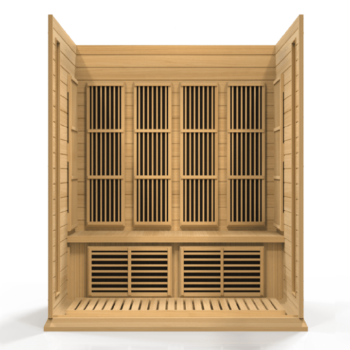 Golden Designs Maxxus 4 Person Low EMF FAR Infrared Carbon Canadian Hemlock Sauna - MX-K406-01