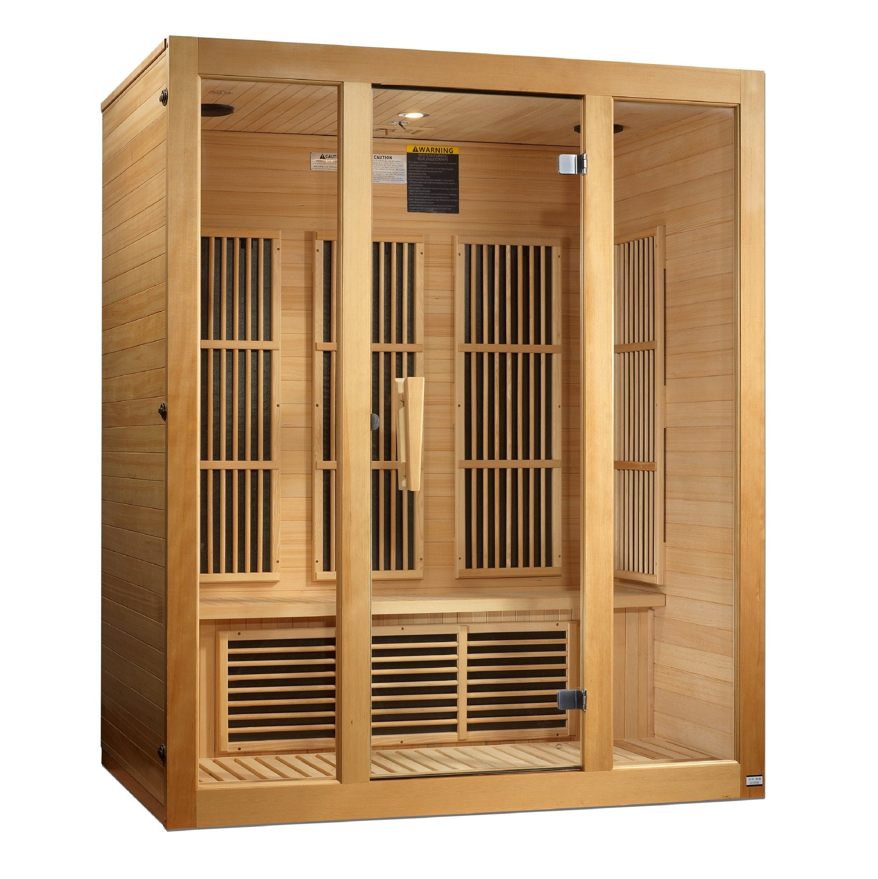 Golden Designs Maxxus "Bellevue" 3 person Low EMF FAR Infrared Sauna Canadian Hemlock - MX-J306-01 - PrimeFair