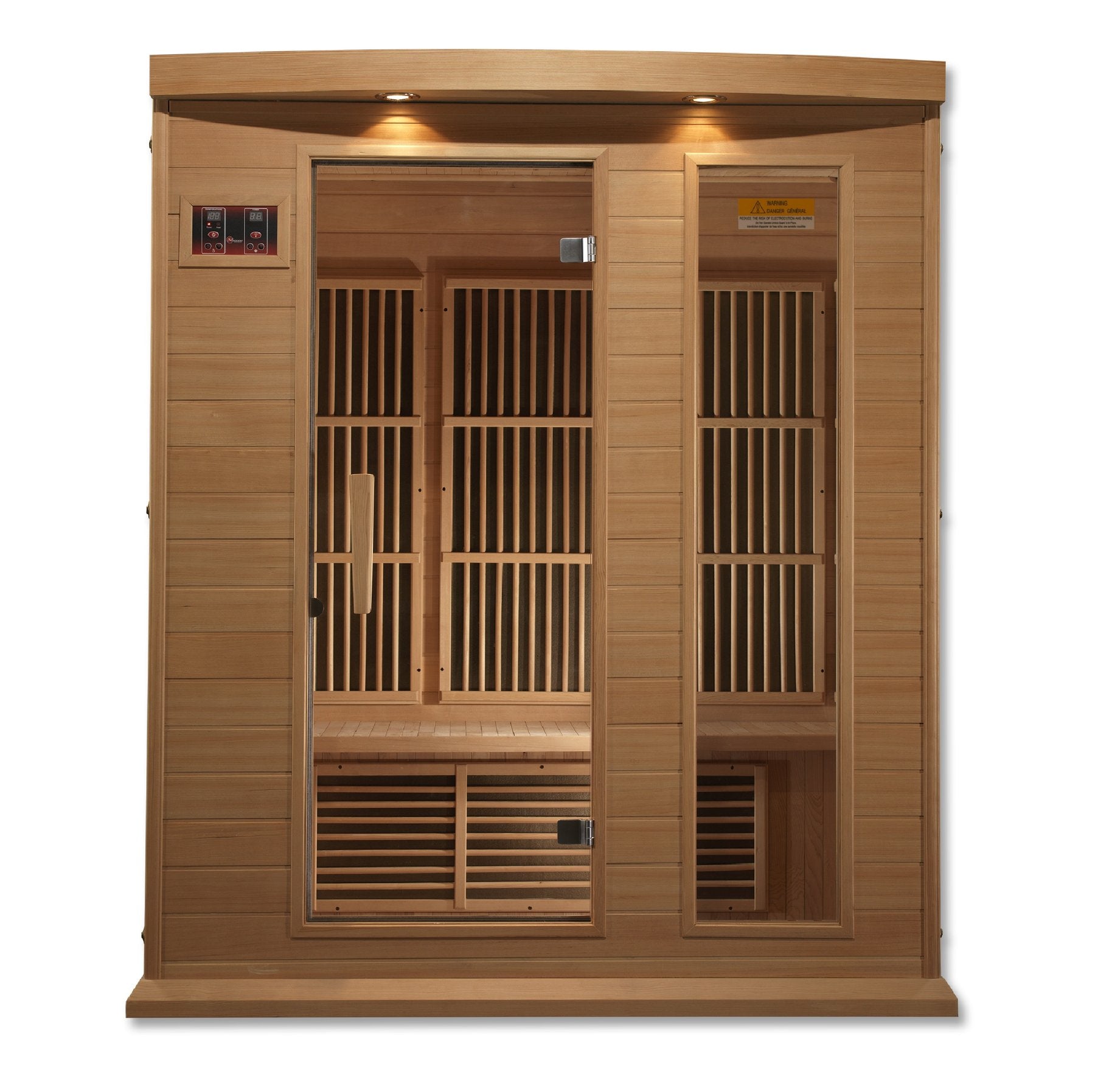 Golden Designs Maxxus Low EMF FAR Infrared Carbon Canadian Hemlock Sauna MX-K306-01