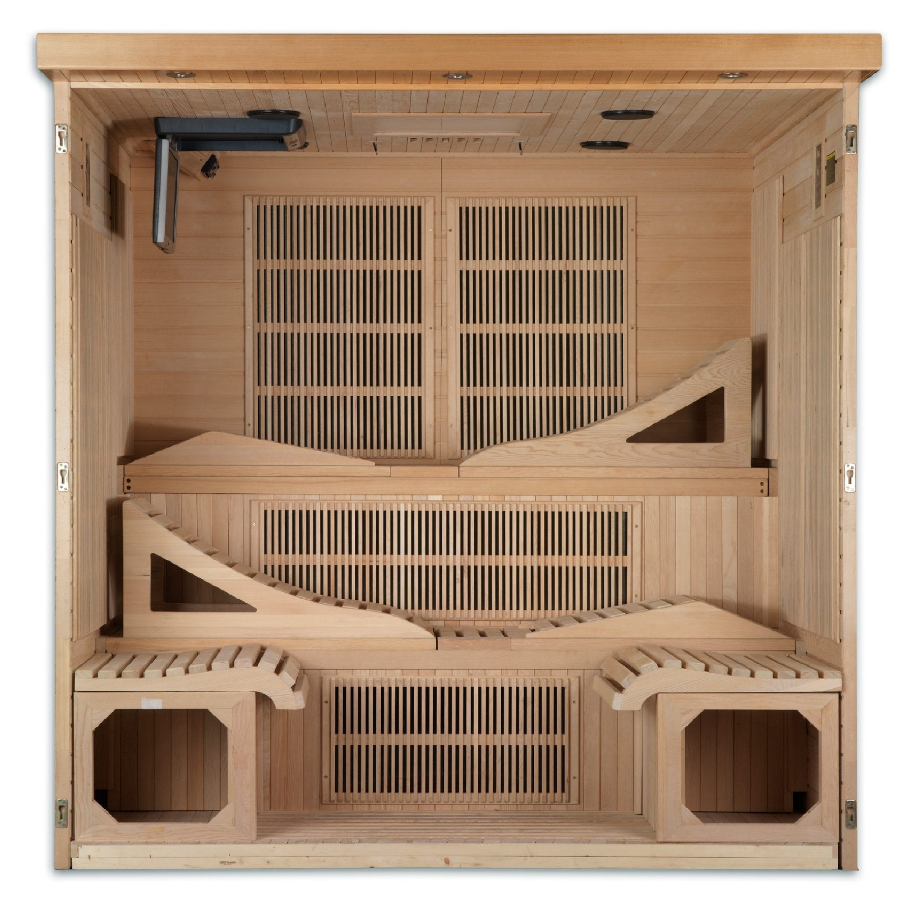 Golden Designs "Monaco Elite" 6-person PureTech Near Zero Far Infrared Sauna Canadian Hemlock - GDI-6996-01