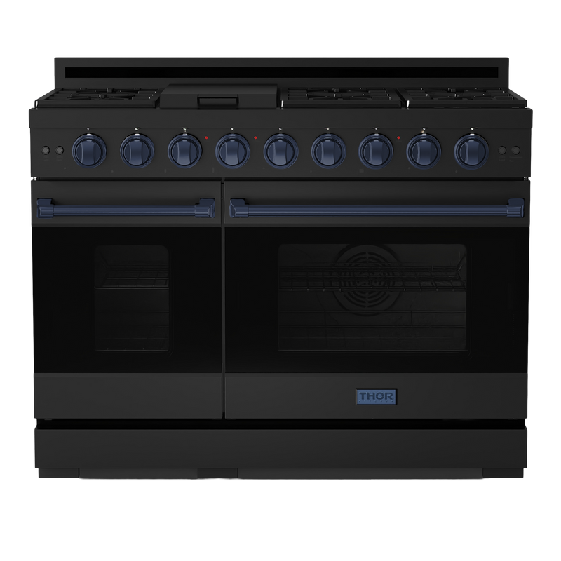 Gordon Ramsay by THOR Kitchen 48" 6.8 cu. ft. Professional Natural Gas Range in Stainless Steel, RSG48E