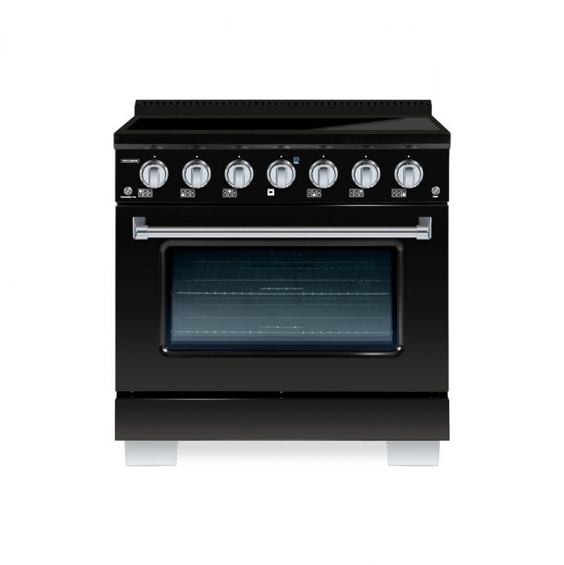 HALLMAN Bold 36-inch Induction Range with Chrome Trim - HBIR36CM